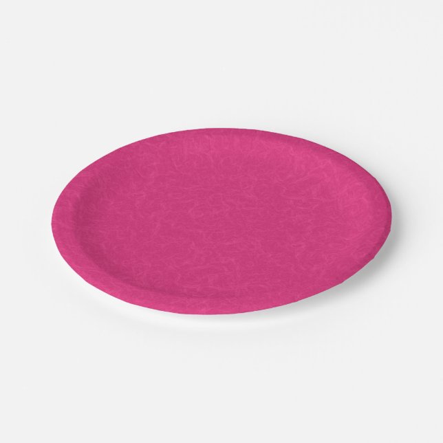 Pink textured surface with subtle swirling pattern pappteller (Schrägansicht)