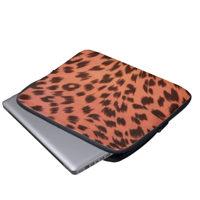 PINK TIERDRUCK LAPTOPSCHUTZHÜLLE (Vorne Knopf)