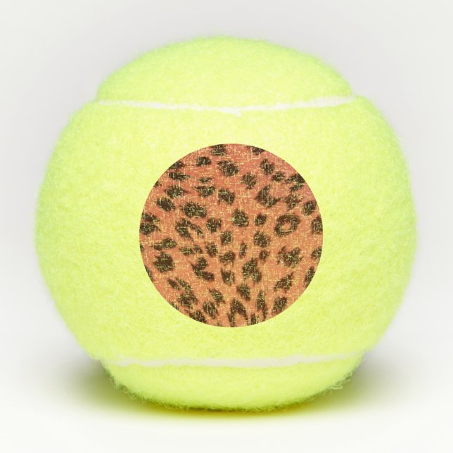 PINK TIERDRUCK TENNISBÄLLE (Vorderseite)