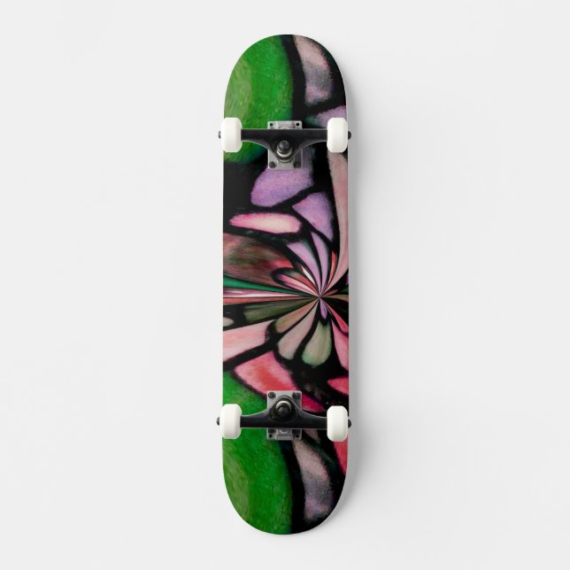 Pink Tiffany Flow Skateboard (Vorderseite)