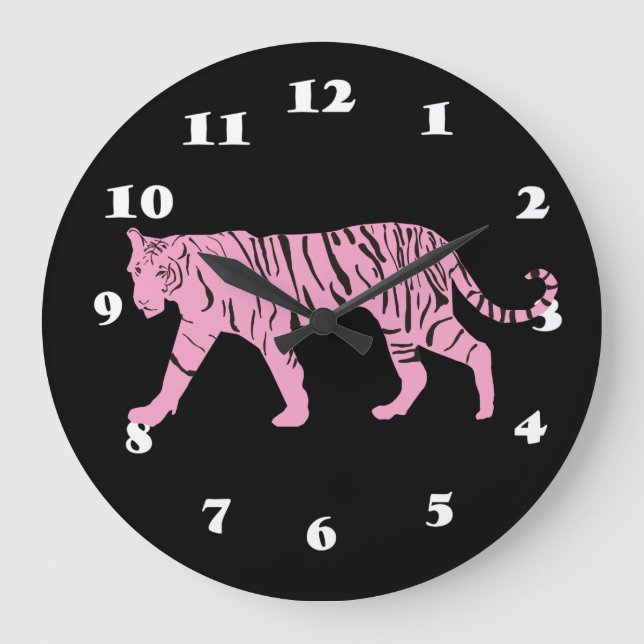 Pink Tiger Große Wanduhr (Vorderseite)