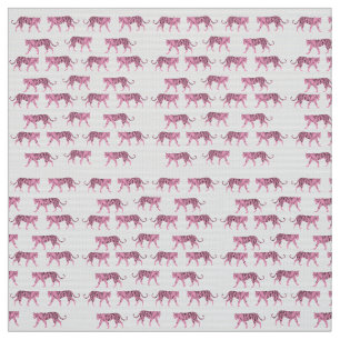 Pink Tigers Pattern Stoff
