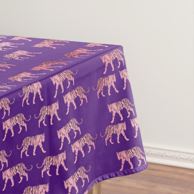 Pink Tigers Pattern Tischdecke (Beispiel)