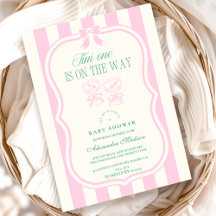 Pink Tini One ist auf dem Weg Babydusche