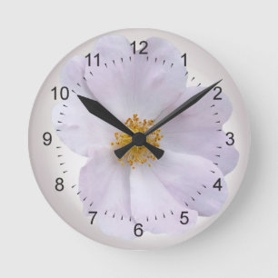 pink to purple runde wanduhr