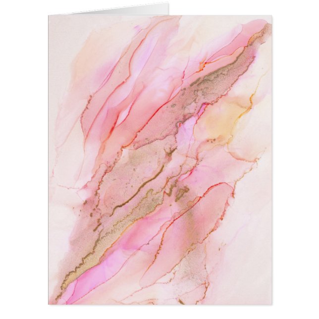 Pink Tones in Clouds of Ink With Gold (Vorderseite)