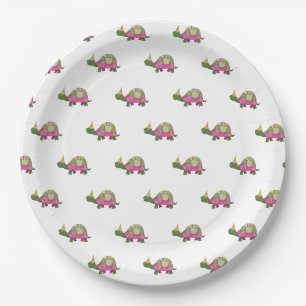 Pink Tortoise Birthday Teller Girl Turtle Party