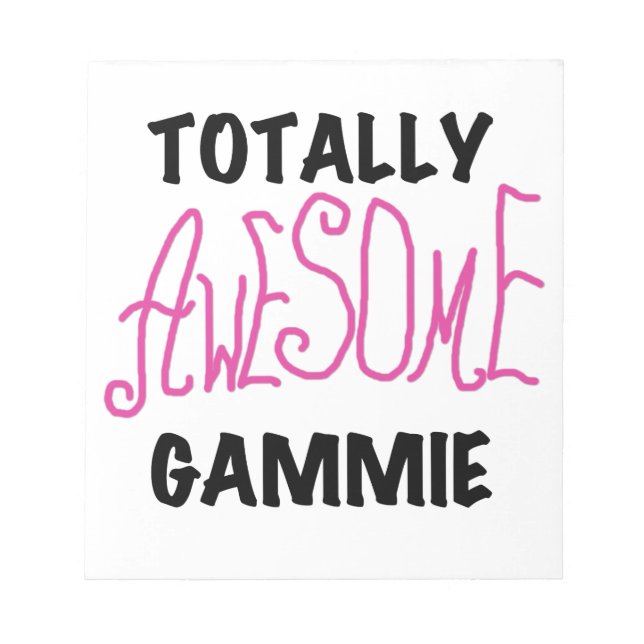 Pink Total Phantastisch Gammie Geschenke Notizblock (Vorderseite)