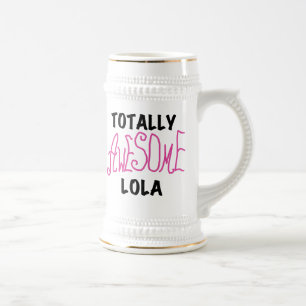 Pink Total Phantastisch Lola T - Shirt und Geschen Bierglas