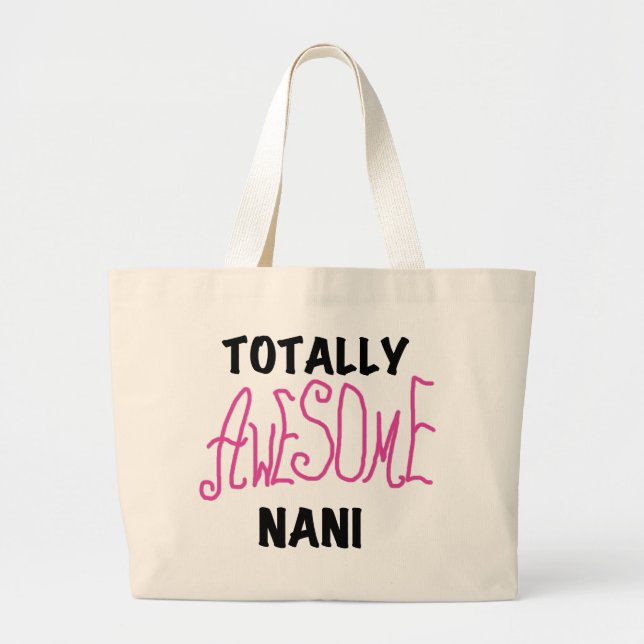 Pink Total Phantastisch Nani T - Shirt und Geschen Jumbo Stoffbeutel (Vorne)