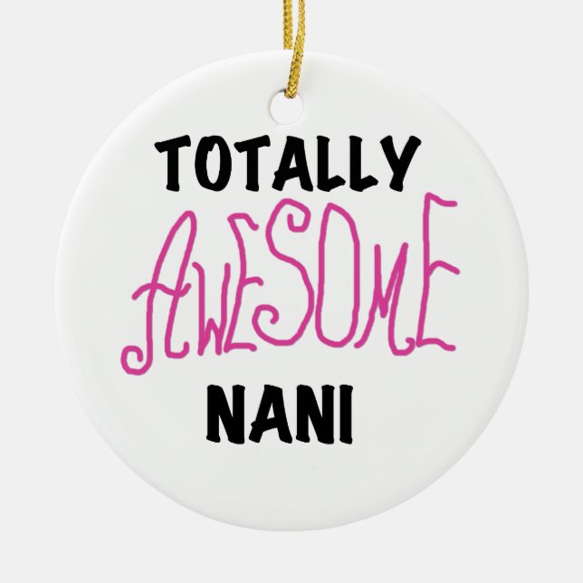 Pink Total Phantastisch Nani T - Shirt und Geschen Keramik Ornament (Vorne)