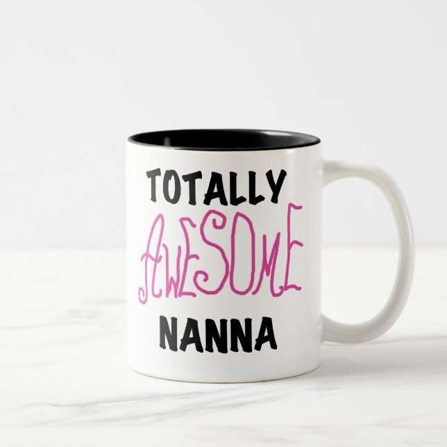 Pink TotPhantastisch Nanna T - Shirt und Geschenke Zweifarbige Tasse (Rechts)
