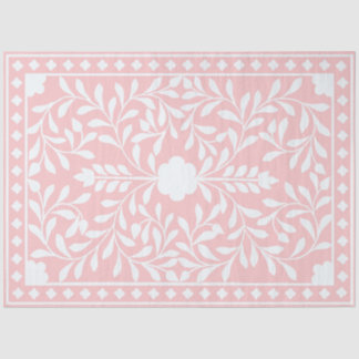 Pink Traditional Bone Inlay Decoupage Paper Seidenpapier