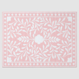 Pink Traditional Bone Inlay Decoupage Paper Seidenpapier