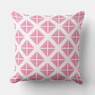 Pink Trendy Triangle Pattern Kissen