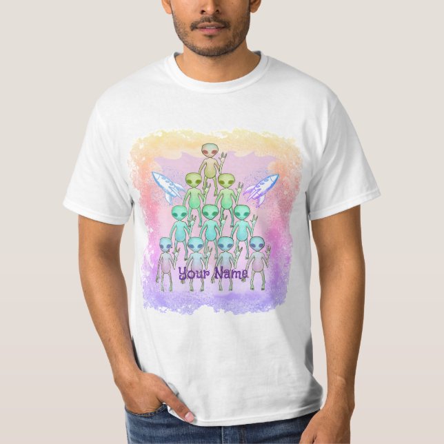 Pink Triangle Außerirdischer  T-Shirt (Vorderseite)