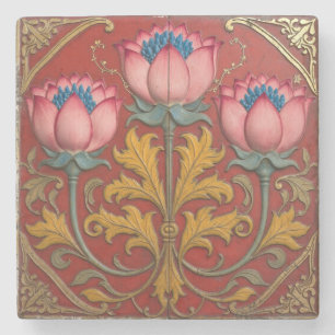 Pink Trio Lotus Stein Untersetzer