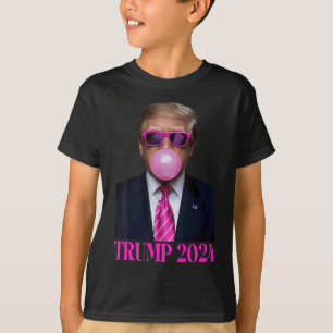 Pink Trumpbubble Gum 2024 Abstimmung Präsident Fun T-Shirt