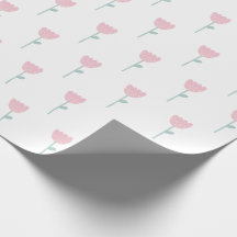 Pink Tulip Floral Minimalistisch einfach