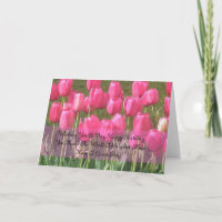 Pink Tulip Geburtstagskarte