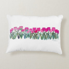 Pink Tulip Grove Dekokissen
