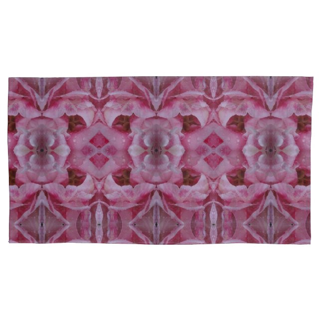Pink Tulip Ikat Too  Kissenbezug (Vorderseite-Links)