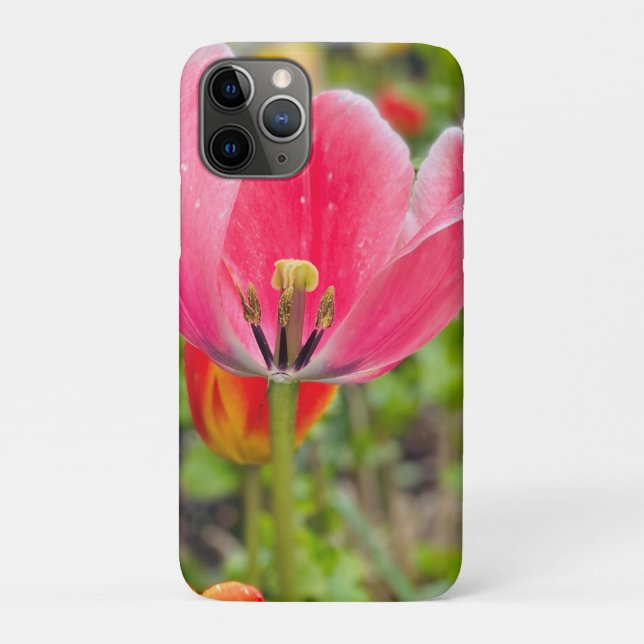 Pink Tulip iPhone Case (Rückseite)