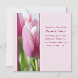 Pink Tulip-Jubiläum Einladung