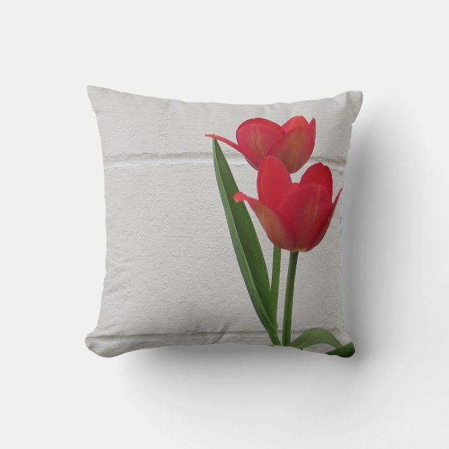 Pink Tulip | Kissen (Vorderseite)