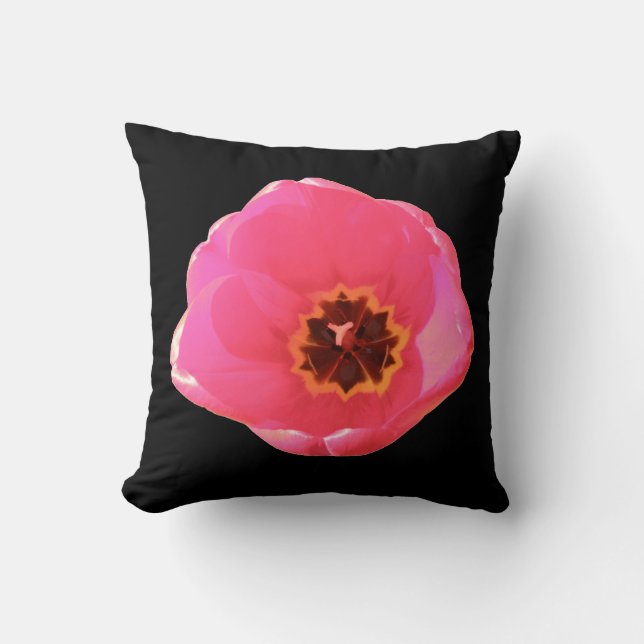 Pink Tulip Kissen (Vorderseite)