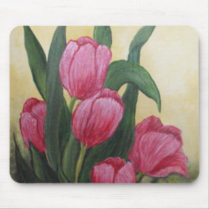 Pink Tulip Mousepad