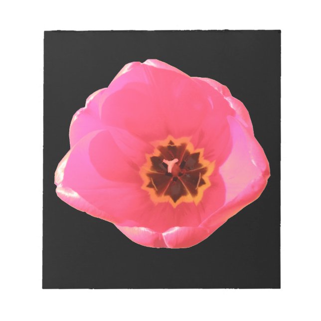Pink Tulip Notepad Notizblock (Vorderseite)