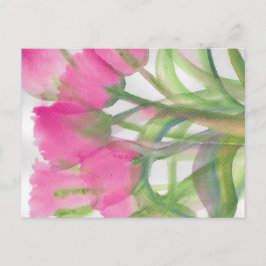Pink Tulip Postkarte