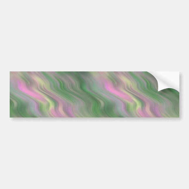 Pink Tulip Wavy Textur Autoaufkleber (Vorne)