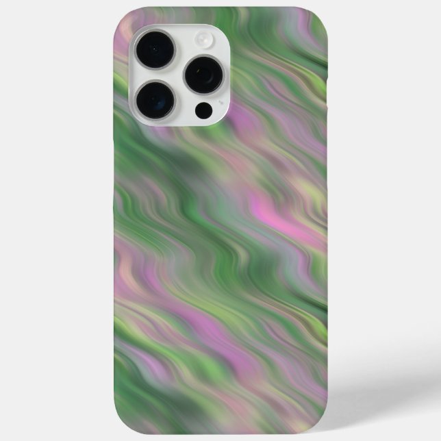 Pink Tulip Wavy Textur Case-Mate iPhone Hülle (Rückseite)