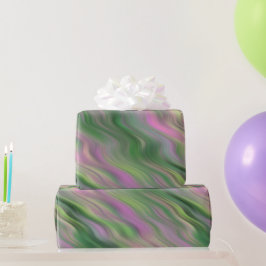 Pink Tulip Wavy Textur Geschenkpapier