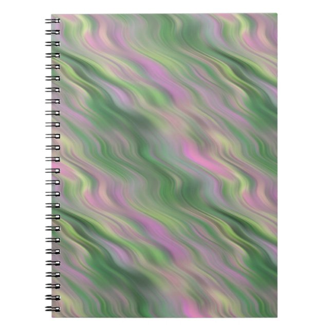 Pink Tulip Wavy Textur Notizblock (Vorderseite)