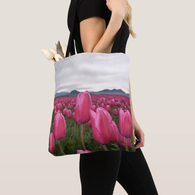 Pink Tulips Blume Tasche (Von Nahem)