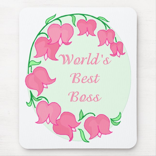 Pink Tulips Boss Mousepad (Vorne)