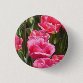 Pink Tulips Button