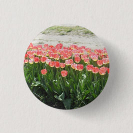 Pink Tulips Button