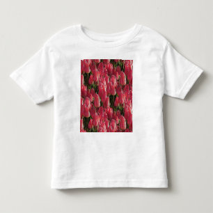 Pink Tulips Floral Kleinkind T-shirt