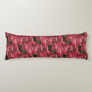 Pink Tulips Floral Seitenschläferkissen