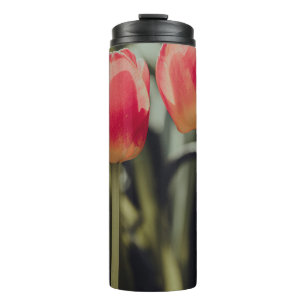 PINK TULIPS IN BLOOM THERMOSBECHER