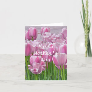 PINK TULIPS / Muttertagskarte Karte