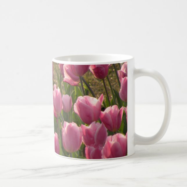 Pink Tulips Tasse (Rechts)