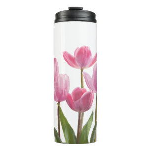 Pink Tulips Thermosbecher