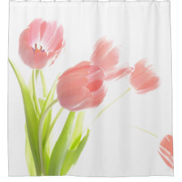 Pink Tulpe Blume Duschvorhang