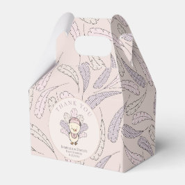 Pink Turkey & Feathers Fall Girl Babydusche Geschenkschachtel