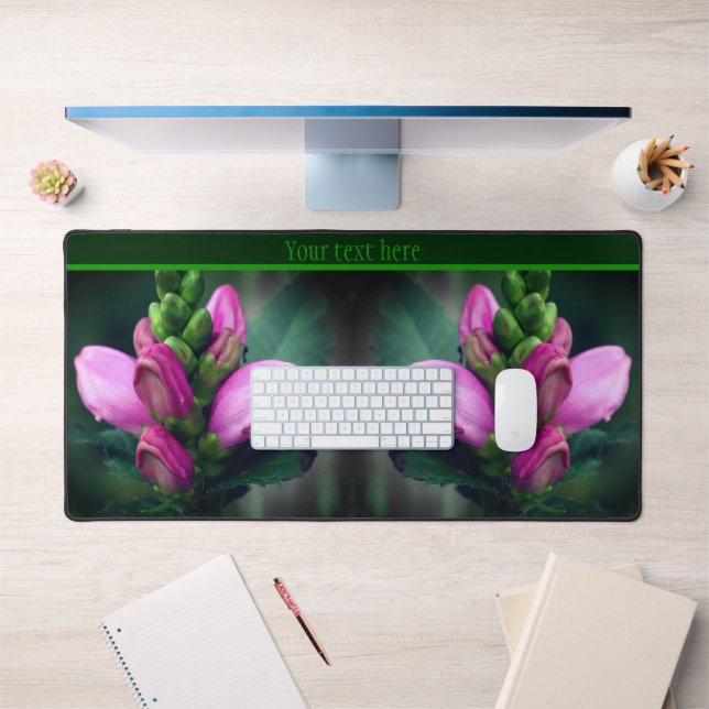 Pink Turtlehead Flower Close Up Personnalisé (Bureau 1)